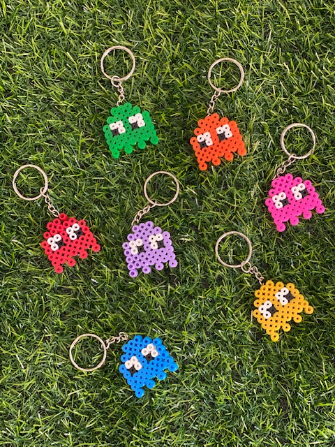 Pac-Man Ghost Keyring (Any colour - Lucky dip)